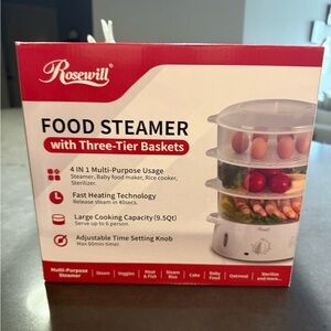 White Multi-Purpose Food Steamer
